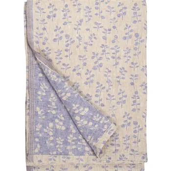 ubrus Lapuan Kankurit Lněný ubrus / deka Meirami 150x260, zlato-levandulový