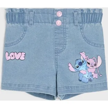 Dívčí džíny Sinsay - Džíny Stitch - modrá - 530CG-50J - 530CG-50J-86