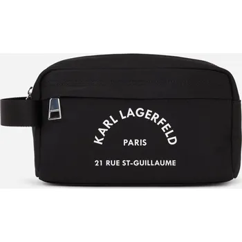 Kabelka KOSMETICKÁ TAŠKA KARL LAGERFELD K/RSG NYLON WASHBAG BLACK