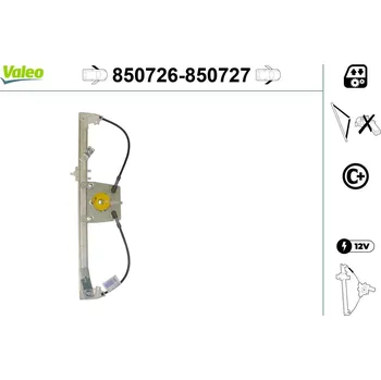 Stahovačka okna Zvedací zařízení oken VALEO 850726