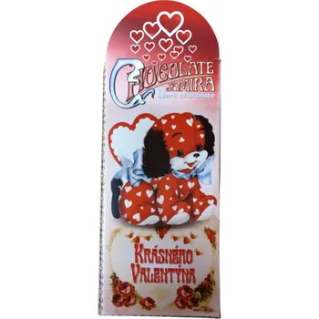 Čokoláda Valentýnská ručně odlévaná belgická hořká čokoláda [Jamira, 100 g]