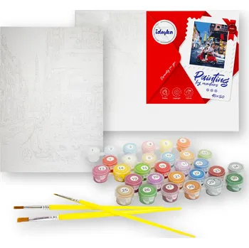 Sada malování podle čísel 40x50cm Pruhovaná rodina