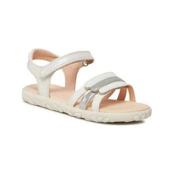 Dámské sandále Sandály Geox J Sandal Haiti Girl J458ZD 000NF C0459 D Bílá 34