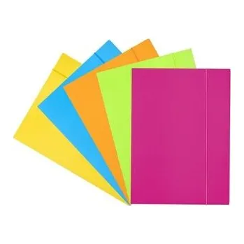 Set školních potřeb Teczka z gumką A4 Fluo MIX
