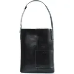 Černá dámská kožená shopper kabelka ELVORIA TORBA FL29 ELVORIA BLACK 20339 Velikost: ONE SIZE