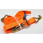 upínací popruh s ráčnou, 2 t, dvojité háky, 6 m