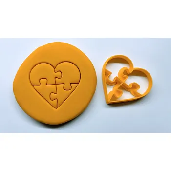 Valentýnské vykrajovátko #23 srdce puzzle / láska