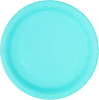 Talíř Papírové talíře světle modré 23 cm 8 ks