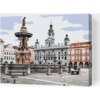 Malování podle čísel Painting Queens, Malování podle čísel, Náměstí Přemysla Otakara II., 60 × 80 cm, bez rámu