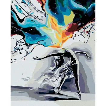 zuty Malování podle čísel - Tanec v bouři, 80x100 cm, vypnuté plátno na rám