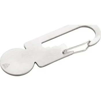 Multifunkční nůž Reklamní ToolCart multifunkční nástroj se žetonem do vozíku, stříbrná
