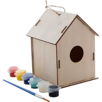 Hnízdní budka Reklamní Titmice DIY ptačí budka, přírodní