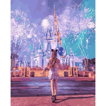 Malování podle čísel 40x50 Disneyland