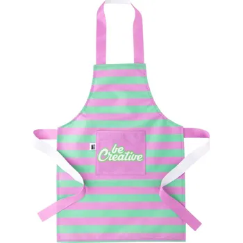 Kuchyňská zástěra Reklamní CreaChef Kid RPET zástěra na zakázku, bílá