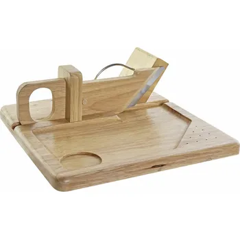 Struhadlo Řezačka DKD Home Decor 29 x 29 x 10 cm Dřevo Nerezová ocel