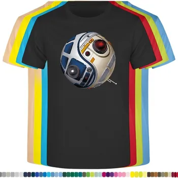 Dívčí tričko detske-levne-bavlnene-tricko-potisk-jin-jang-star-wars Barva: Black -černá, velikost: 140