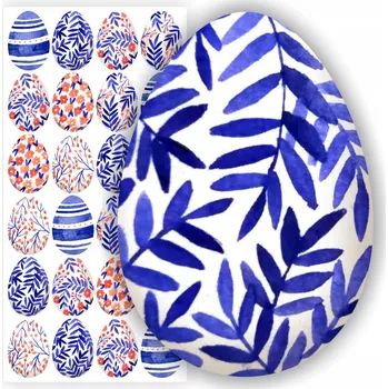 samolepka SAMOLEPKY samolepky arch nálepek vajíčka mix VELIKONOCE obálka 24 ks 5 cm