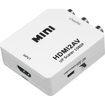 Zabezpečení domácnosti Mini HD2AV Skaler 1080P s podporou NTSC PAL výstupu