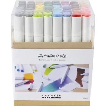 Creative Permanentní fixy na alkoholové bázi sada 48 barev