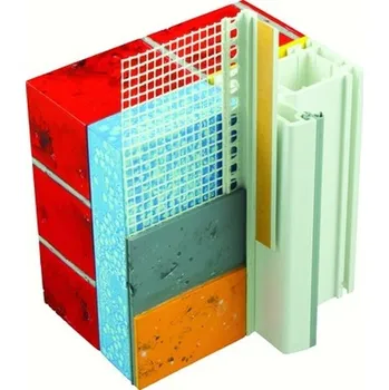 Stavební profil Profil okenní začišťovací 6,0mm 6470/1,60m PVC+tkanina, s lamelou VWS