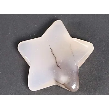 Drahý kámen Magieprirody.cz Hvězda Achát 50 x 50 mm z přírodního kamene #ZB105