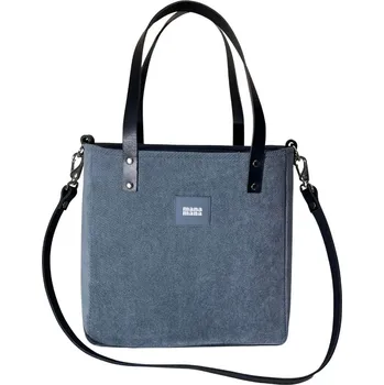 Kabelka Malá kabelka MANA MANA Minimalistická Šedá/Černá kůže