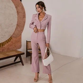 Wayfarer Dámský set kalhot a saka Voorhis fialová S