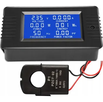 IP kamera 100A AC 80-260V Měřič Ampérmetr AC Peacefair PZEM-022 LCD displej