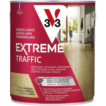 Lak na dřevo Podlahový lak V33, lesklý, bezbarvý, 2,5l