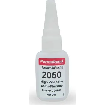 Průmyslové lepidlo PERMABOND 2050 flexibilní kyanoakrylátové vteřinové lepidlo 20g
