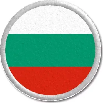Vlajka Pelisport Bulharská vlajka tištěná nášivka ø 4,5 cm