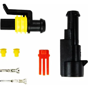 Auto elektroinstalace AMiO 03517 sada voděodolného konektoru Superseal 1.5, 1-pin (samec+samice)