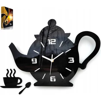 Hodiny Nástěnné hodiny ModernClock - CZAJNIK 3D - do obýváku - jídelny - TICHÉ