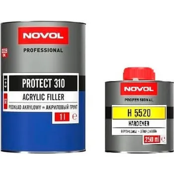 Ředidlo NOVOL plnič PROTECT 310 4:1 černý, 1 l + 0,25 l tužidlo