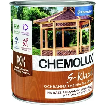 Mořidlo Chemolak Chemolux s-Klasik Červený Smrk 0,75l
