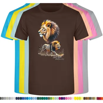 Dívčí tričko detske-levne-bavlnene-tricko-potisk-lvi Barva: Chocolate - čokoládově hnědá, Dětská bavlněná trička JHK: M