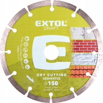 Řezný kotouč Segmentový kotouč Extol Craft Diamond, 150 x 22,2 mm, řezání za sucha