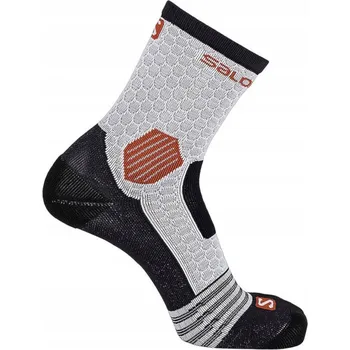 Pánské ponožky Y3060 Ponožky Salomon NSO Long run Black/Red vel. 36-38