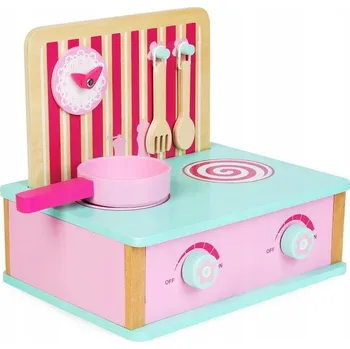 Dětská kuchyňka Dřevěná Kuchyňka Sporák pro Děti s Tabulí