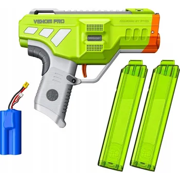 Dětská zbraň PISTOLET DART ZONE PRO NITROSHOT+ VENOM PRO AUTOMATICKÁ MEGA DÁLKA 40M