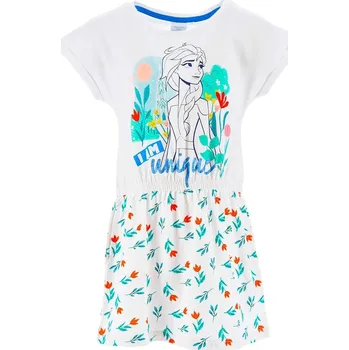 Dívčí šaty Frozen (Ledové království) ŠATY FROZEN (bílé) Velikost: 6