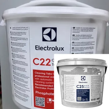 Mycí tablety C22 bezfosfátové pro konvektomaty SKYLINE Electrolux 100 ks + Oplachové a odvápňovací tablety Electrolux C25 Rinse & Descale 50 ks