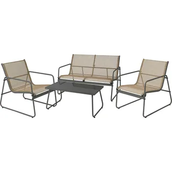 Zahradní sestava Set zahradního nábytku Boras, 4 ks, přírodní