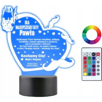 Lampička Plexido vícebarevná Noční lampa