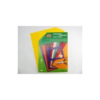 Barevný papír Vlnitý papír citrónově žlutý