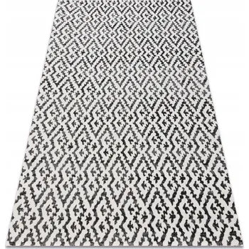 Koberec MODERNÍ KOBEREC 120x170 cm ROMBY černý #BA145