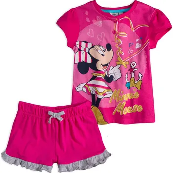 Dívčí oblečení Dívčí pyžamo DISNEY MINNIE LOVE fuchsia Velikost: 98