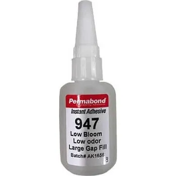 Průmyslové lepidlo PERMABOND 947 20 g, vteřinové kyanoakrylátové lepidlo bez zápachu 20g