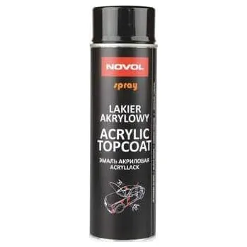 Barva ve spreji NOVOL TOPCOAT Černý LESK sprej 500 ml