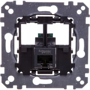 Elektrická zásuvka Internetová zásuvka nástěnná Schneider Electric černá